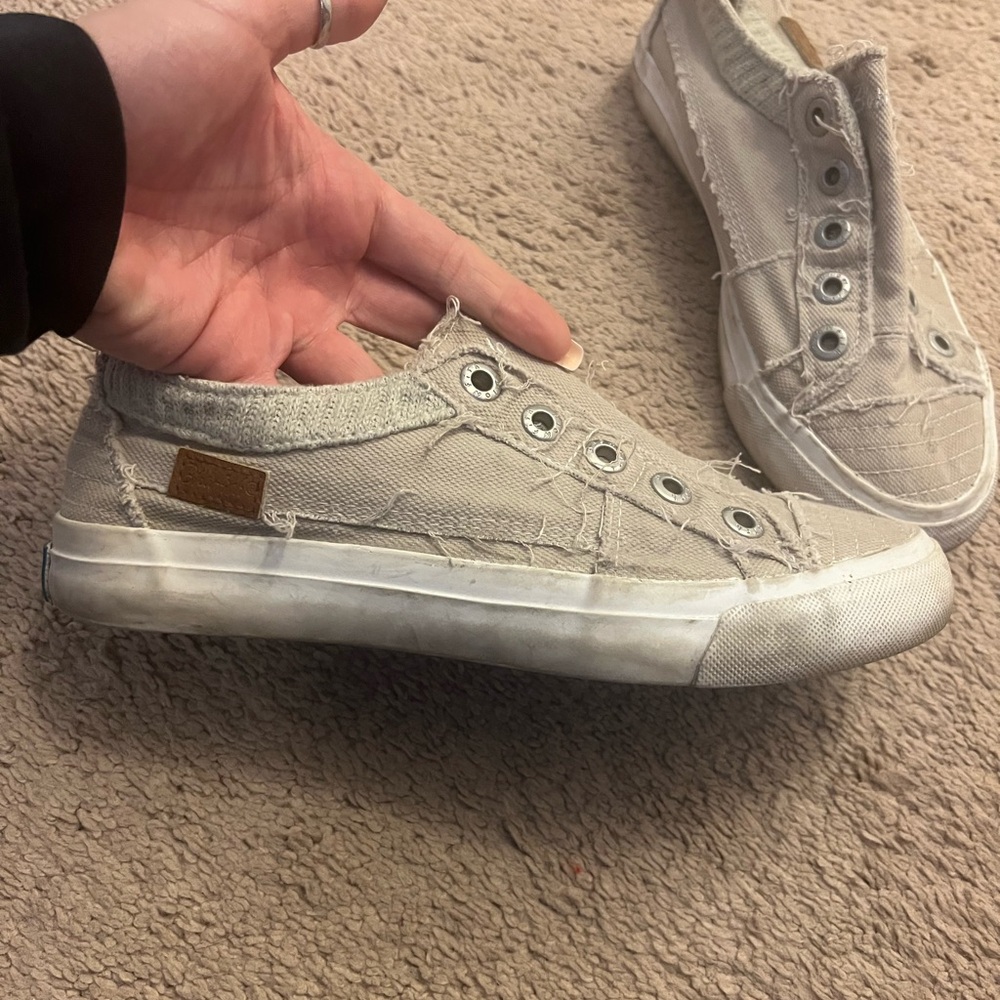 Blowfish Casual Slip-On Sneakers - Light Gray
